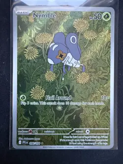 2025 Pokemon Phantasmal Flames Nymble Illustration Rare #096/094 - Image 1