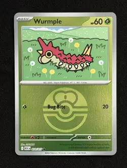 Pokemon TCG Wurmple 011/217 Me: Ascended Heroes Love Ball Holo NM Condition - Image 1