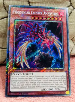 Phoenixian Cluster Amaryllis Platinum Secret Rare RA04-EN136 Yugioh - Image 1