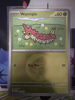Wurmple (Energy Symbol Pattern) 011/217 Ascended Heroes Pokemon Reverse Holo NM - Image 1