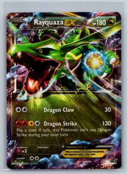Rayquaza EX (XY73) XY73 Holo Promo XY Promo Pokemon Moderately Played - Image 1