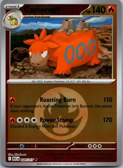 Camerupt (Energy Symbol) 028/217 Ascended Heroes Pokemon Reverse Holo NM/M - Image 1
