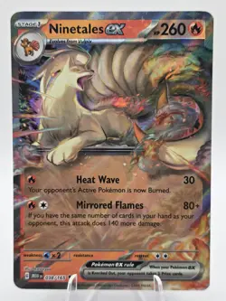 Ninetales ex 038/165 SV: Scarlet & Violet 151 Double Rare Pokemon TCG - NM - Image 1
