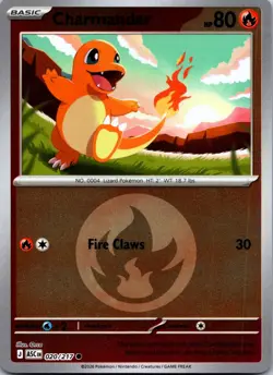 Charmander (Energy Symbol) 020/217 Holo Ascended Heroes Pokemon Reverse Holo NM - Image 1