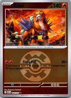 Entei (Quick Ball) 025/217 Rare Ascended Heroes Pokemon Reverse Holo Near Mint - Image 1