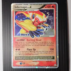 Pokemon TCG Infernape LV.X Ultra Rare Diamond & Pearl 121/130 NM-/LP+ - Image 1