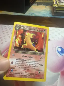 Dark Typhlosion ⭐ 10/105 🌀 Swirl 🌀 Holo Rare Neo Destiny 2002 Pokemon - Image 2
