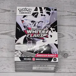 Pokemon TCG Scarlet and Violet White Flare Booster Bundle 6 Pack Factory Sealed - Image 1