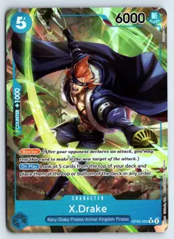 X.Drake (Alternate Art) OP05-055 One Piece Awakening of the New Era Rare NM - Image 1