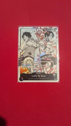 ST30-001 Luffy & Ace leader Alt Art (Parallel) One Piece Card Game ENGLISH - Image 1
