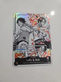 ST30-001 Luffy & Ace leader Alt Art (Parallel) One Piece Card Game ENGLISH NM - Image 2