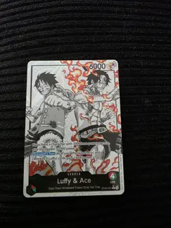 ST30-001 Luffy & Ace Leader Alt Art (Parallel) One Piece Card Game ENGLISH SD NM - Image 2
