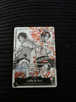 ST30-001 Luffy & Ace Leader Alt Art (Parallel) One Piece Card Game ENGLISH SD NM - Image 3