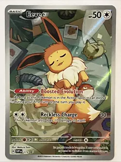 Eevee SVP173 Black Star Promo Full Art Holo Rare Pokemon Card NM+ - Image 1