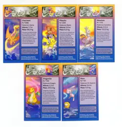 ~ESP~ SPANISH Set of 5x Kanto Mini Tin Insert Card Art Complete Charizard Mew ++ - Image 1