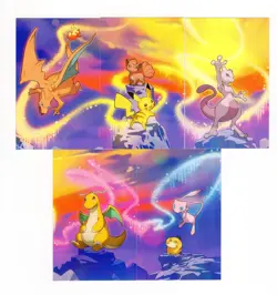 ~ESP~ SPANISH Set of 5x Kanto Mini Tin Insert Card Art Complete Charizard Mew ++ - Image 2