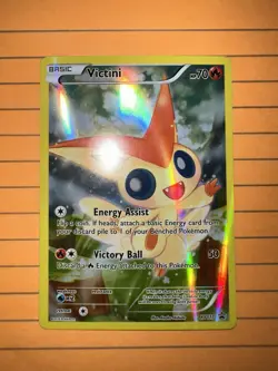 Victini XY117 Black Star Promo Pokemon Card XY Generations Full Art Holo - Image 1