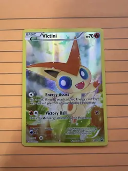 Victini XY117 Black Star Promo Pokemon Card XY Generations Full Art Holo - Image 2