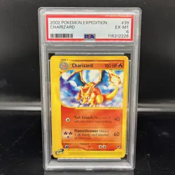 2002 Pokemon e-Card Series - Expedition Charizard #39 PSA 6 EX-MT - Image 1