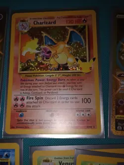 25th Pokemon Celebrations Card Lot- Pikachu, Charizard, Venusaur, Magicarp-Holos - Image 3