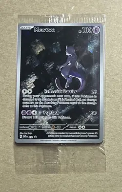 2023 Pokemon Mewtwo Black Star Promo Card 052 Sealed - Image 1
