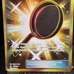 Pokemon Metal Frying Pan Trainer Card Gold Secret Rare Holo 144/131 - Image 2