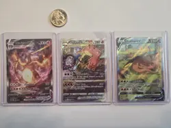Pokemon TCG Charizard SWSH Black Star Promo Holo Card Set of 3 - Image 1