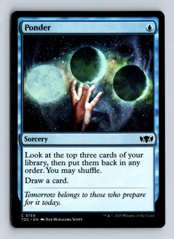 Ponder 159 C Commander: Tarkir: Dragonstorm Magic: The Gathering NM/M - Image 1