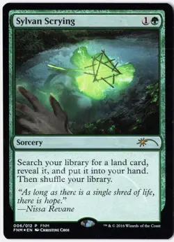 MTG *Sylvan Scrying X1* (LP) 6 FNM Promos Magic - Image 1