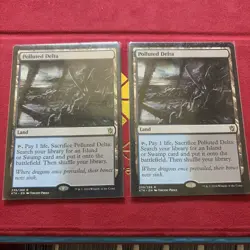 Wizards Polluted Delta Khans of Tarkir Rare Land 239/269 English x2 - Image 1
