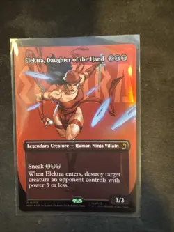 Elektra, Daughter of the Hand (Borderless) (366) Marvel Super Heroes Foil - Image 1
