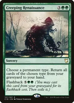 NM Creeping Renaissance, MTG, Commander 2018, Magic the Gathering, 137 - Image 1