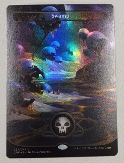 MTG Magic [x1] Swamp [x1] PLANETARY FOIL Unfinity 237/244 M/NM - Image 1