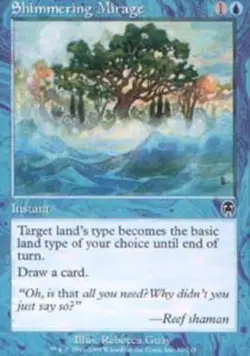 MTG Shimmering Mirage - Foil, Apocalypse, Moderately Played, English - Image 1
