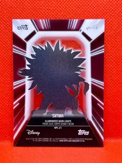 Topps Disney Neon - Simba - Illuminated Neon Lights Acetate #NPL-21 - Image 4
