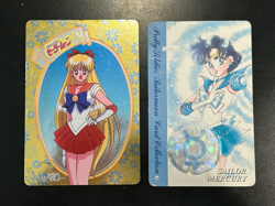 Sailor Moon Cards TCG Sailor Venus Moon Chibimoon Prism Card Japan Bandai Amada - Image 3