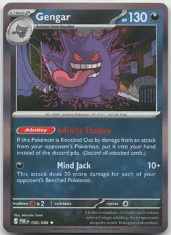 Gengar 050/088 Rare Perfect Order Pokemon Holo Near Mint - Image 1