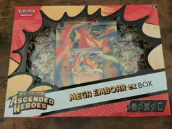 Pokemon TCG Mega Evolution Ascended Heroes Mega Emboar ex Box - Image 1
