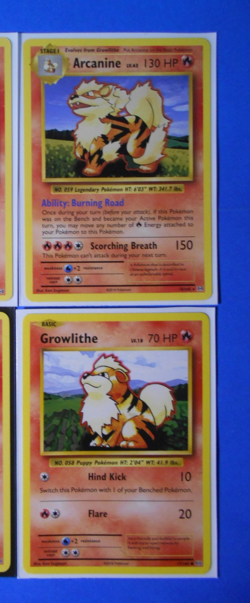 Arcanine 18/108 & Growlithe 17/108 Pokemon card XY Evolutions NM - Image 1