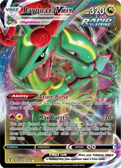 Pokemon Holofoil - Rayquaza VMAX - 111/203 / NM / English - Image 1