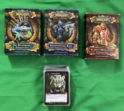 WoW TCG Dungeon Decks & Dungeon Treasure Cards Lot (Read Description) - Image 1
