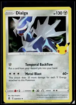 Dialga 020/025 Rare Celebrations Pokemon Holo Near Mint - Image 1