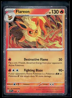 Flareon (Cosmos Holo) 167 Holo Promo Scarlet & Violet Promo Pokemon Holo NM - Image 1