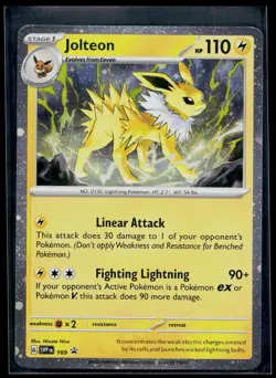 Jolteon (Cosmos Holo) 169 Holo Rare Scarlet & Violet Promo Pokemon Holo NM - Image 1