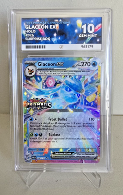 Pokemon Glaceon EX Surprise Box Stamp Prismatic Evolutions 026/131 Ace 10 - Image 1