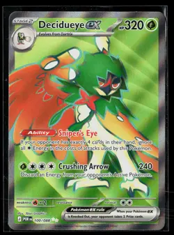 Decidueye ex 100/088 Ultra Rare Holo Perfect Order Pokemon NM - Image 1