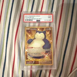 Pokemon 2021 Snorlax Secret Rare Holo 224/198 Chilling Reign PSA 9 - Image 1