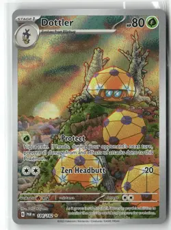 POKEMON PARADOX RIFT DOTTLER ILLUSTRATION RARE 184/182 TCG HOLO - Image 1