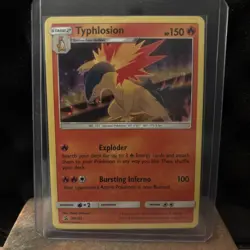 Pokemon TCG Typhlosion Holo Black Star Promo SM185 Sun & Moon - Image 1