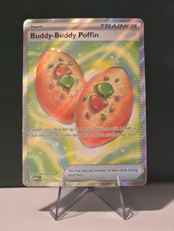 Buddy-Buddy Poffin 167/132 Ultra Rare Full Art Mega Evolution Pokemon TCG NM - Image 1
